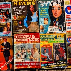 Vtg 1960 country music magazines